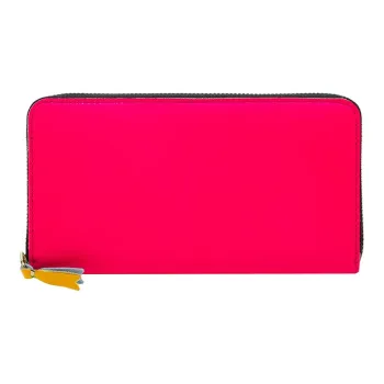 CDG Sheepskin Wallet Women's Rose Red