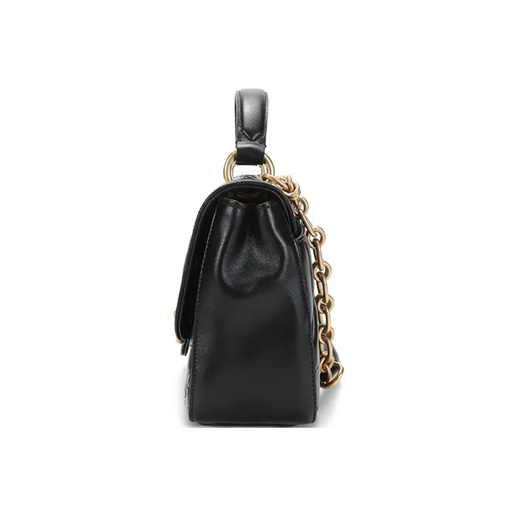 FERRAGAMO Cow Leather Crossbody Bag Camera Bag Handbag Shoulder Bag Small Size Women's Black-2