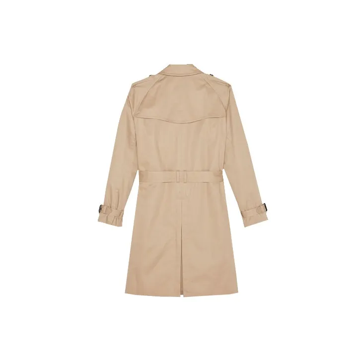 SAINT LAURENT Trench Coat Men's Sand-1