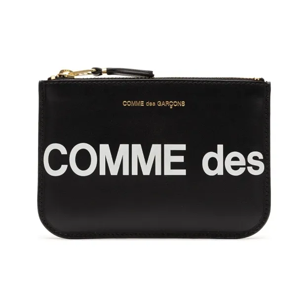 CDG Cow Leather Wallet Unisex Black-0