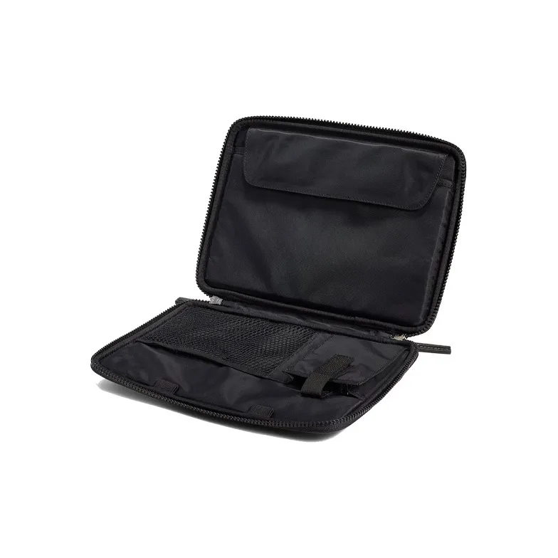 MCM Essential Visetos Origina Nylon Fabric Clutch Small Size Women's Black-2