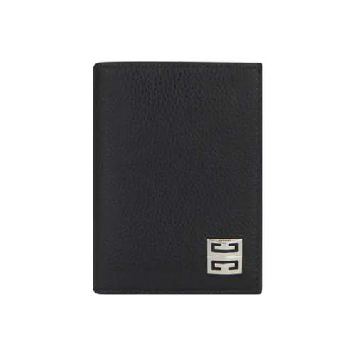 GIVENCHY Grain Calfskin Card Holder, Wallet Unisex Black