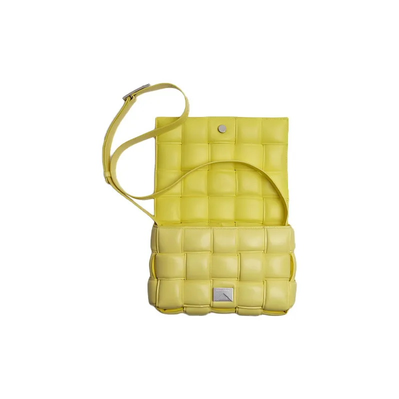 Bottega Veneta Padded Cassette Sheepskin Shoulder Bag, Crossbody Bag Women's Jelly Yellow-1