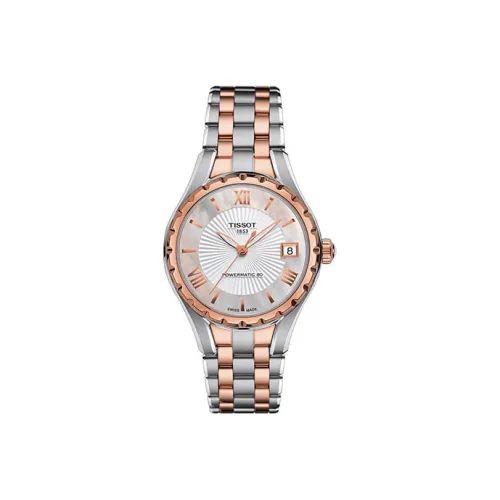 TISSOT Tianjie Collection Automatic Mechanical Movement Women's Watch Swiss Watches 34mm Silver Dial T072.207.22.118.01