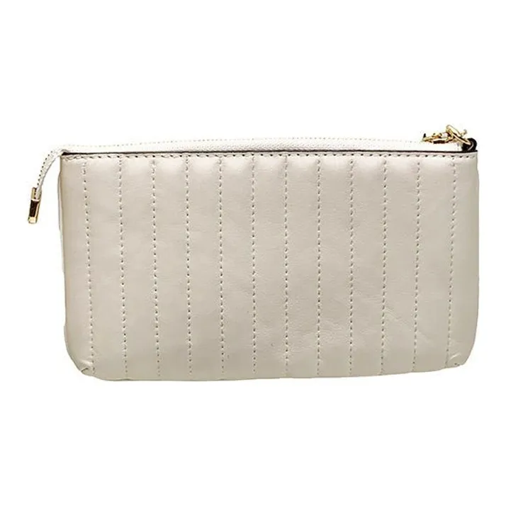COACH Wristlet Leather Handheld Wrist Bag Crossbody Handbag Small Size Women's White-1