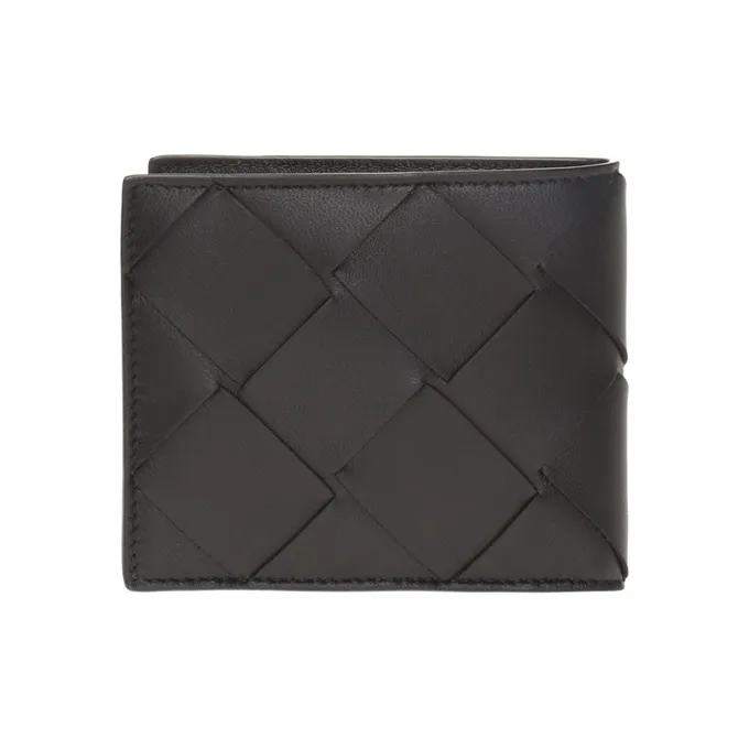 Bottega Veneta Intreccaito Bifold Wallet Black-2