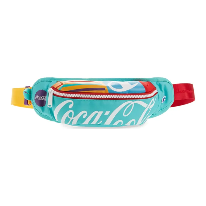 Champion Coca Champion Collaboration Polyester One Shoulder Crossbody Fanny Pack Unisex Mint Green-0