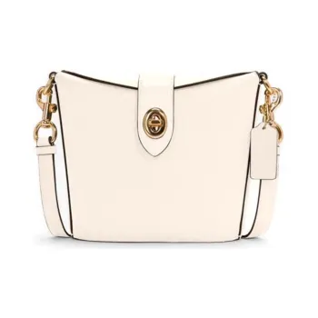 COACH Addie Leather Box Bag French Fries Bag Shoulder Bag Crossbody Bag Women's White