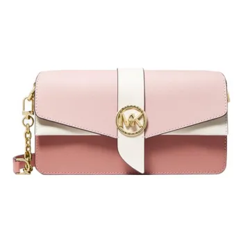 MICHAEL KORS Cow Leather Shoulder Bag, Crossbody Bag Medium Size Women's Rose Pink