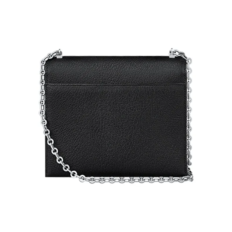 HERMES Verrou Mysore Goat Skin Handgun Bag Shoulder Bag Crossbody Bag Mini Women's Black-2
