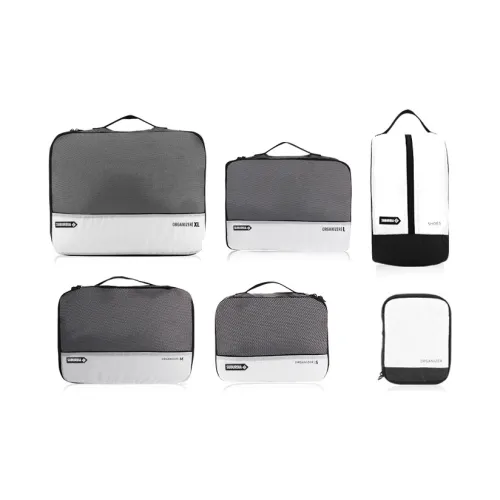 SUBURBIA Polyester Clothing Bag Storage Suitcase Clothing Organizer Bag Regular Unisex Gray White Black