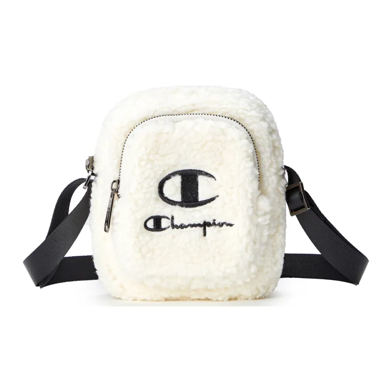 Champion Fabric Shoulder Bag Unisex Ecru/Brown/Pink-5