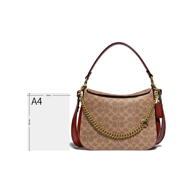 COACH Signature Chain Hobo Handbags-1