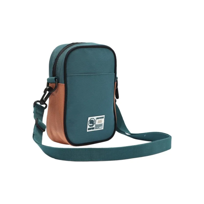 LiNing Badfive Polyester One Shoulder Crossbody Sports Bag Unisex Blue Green-1