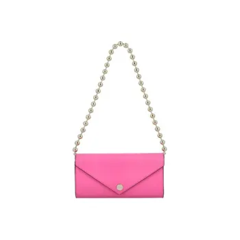 GANNI Recycled Leather Wallet Women's Pink