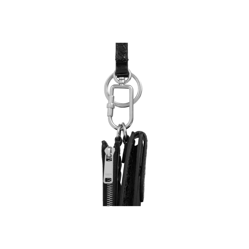 CELINE Cow Leather Cell Phone Pouch Unisex Black-2