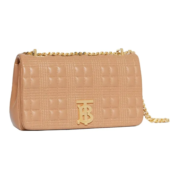 Burberry Lola Bag Lambskin Crossbody Bag Shoulder Bag Women's Camel Light Gold-1