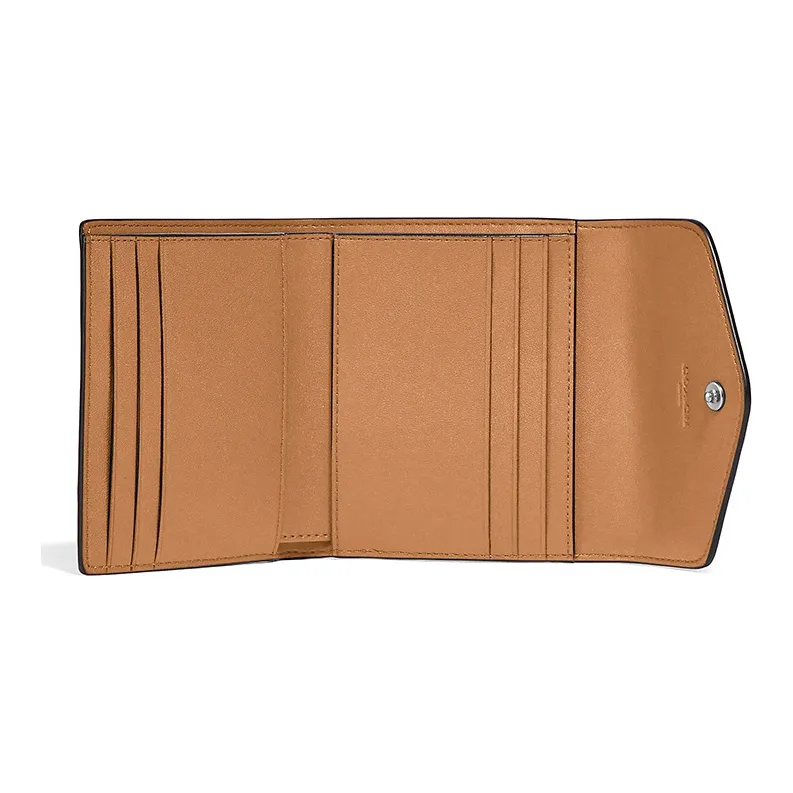 COACH Wyn Leather Envelope Bag, Clutch, Coin Purse, Wallet Women's Candy Yellow Green-1