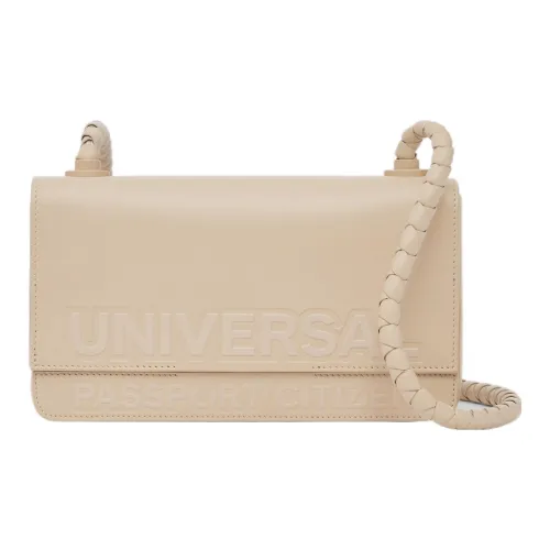 Burberry Cow Leather Crossbody Bag Shoulder Bag Backpack Portable Clutch Women's Soft Yellow Brown