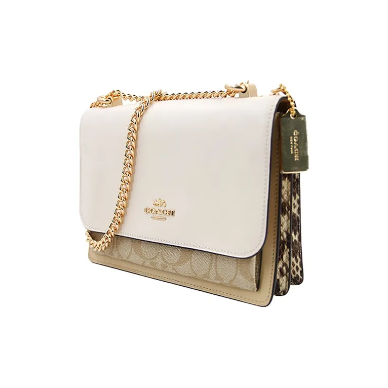 COACH Klare PVC Trunk Bag, Shoulder Bag, Crossbody Bag Trumpets Women's White-1