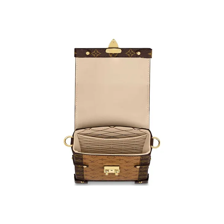 LOUIS VUITTON Pochette Trunk Verticale Monogram Reverse Brown-4