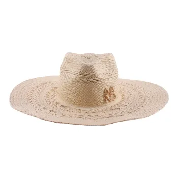 RUSLAN BAGINSKIY Interwoven straw Fedora Hat