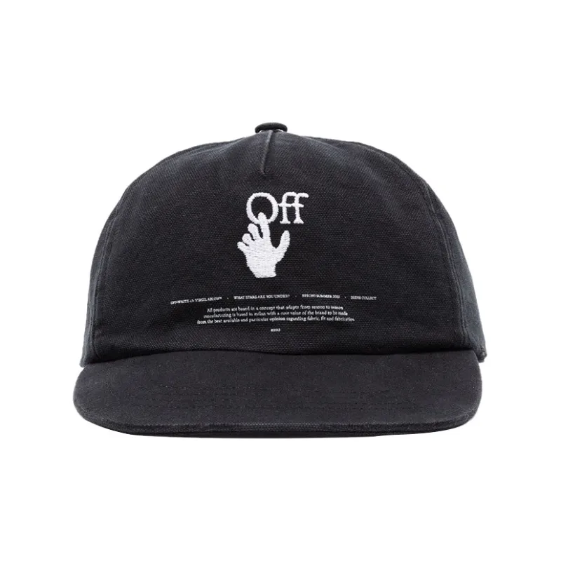 OFF WHITE Baseball Caps Unisex Black-1