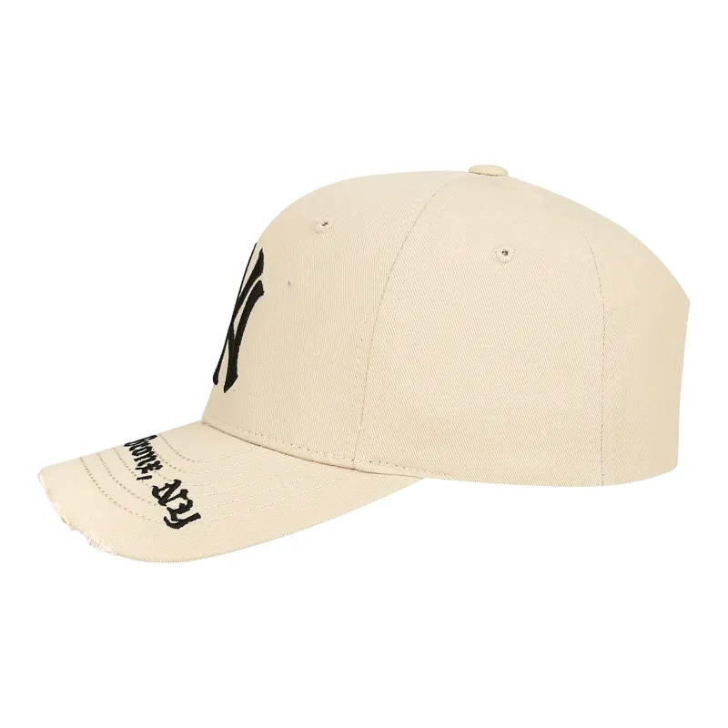 MLB Cotton Baseball Caps CPKP Unisex Black/Beige-3