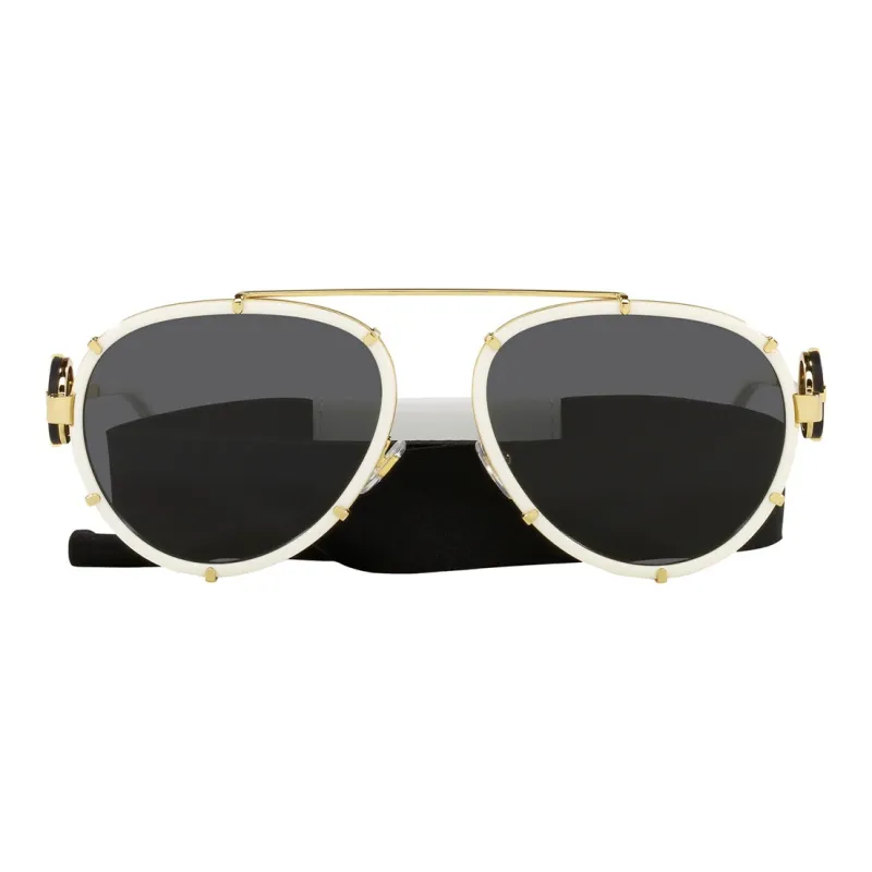 VERSACE Aviator Frame Sunglasses-1