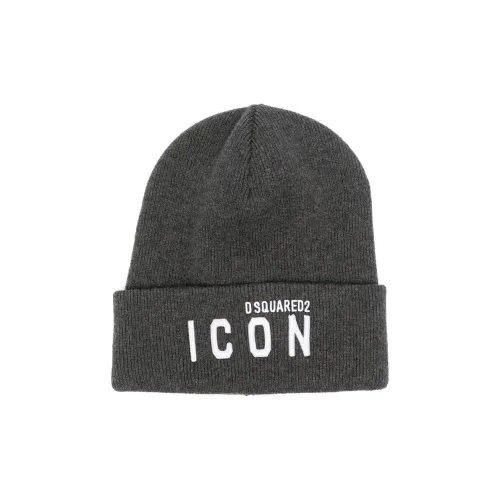 DSQUARED 2 Beanies Men Gray White