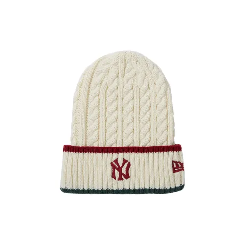 New Era Beanies Unisex Ivory White
