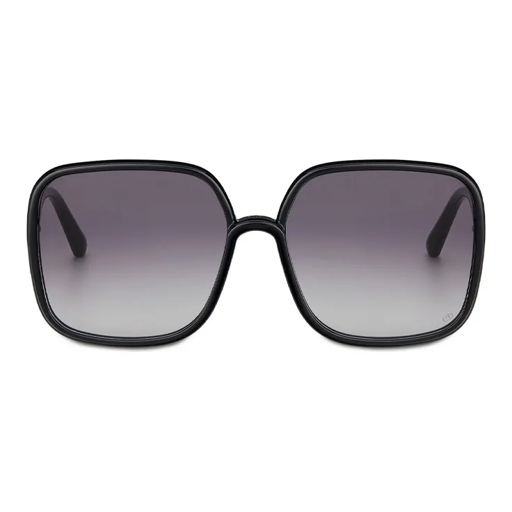 DIOR Square Sunglasses Unisex Black-1
