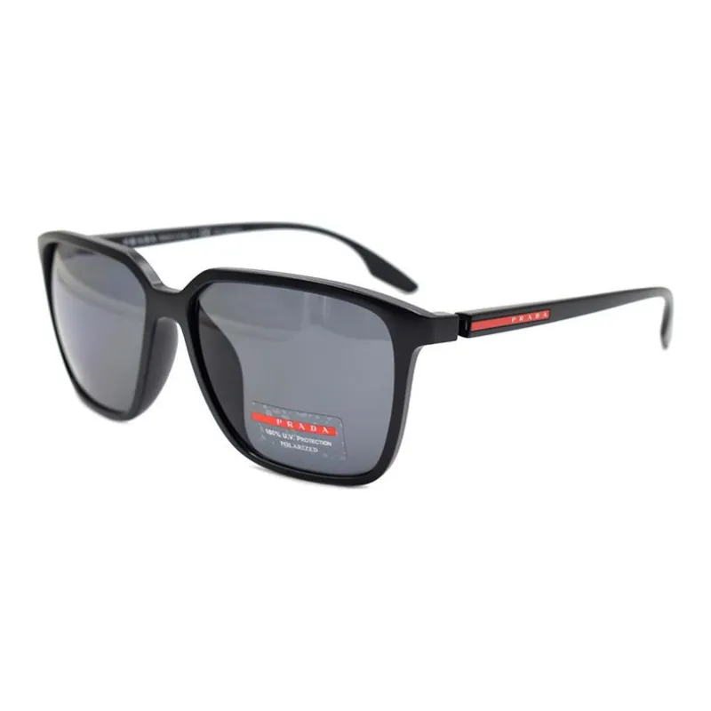PRADA Square Sunglasses Men's Matte Black/Polarized-1