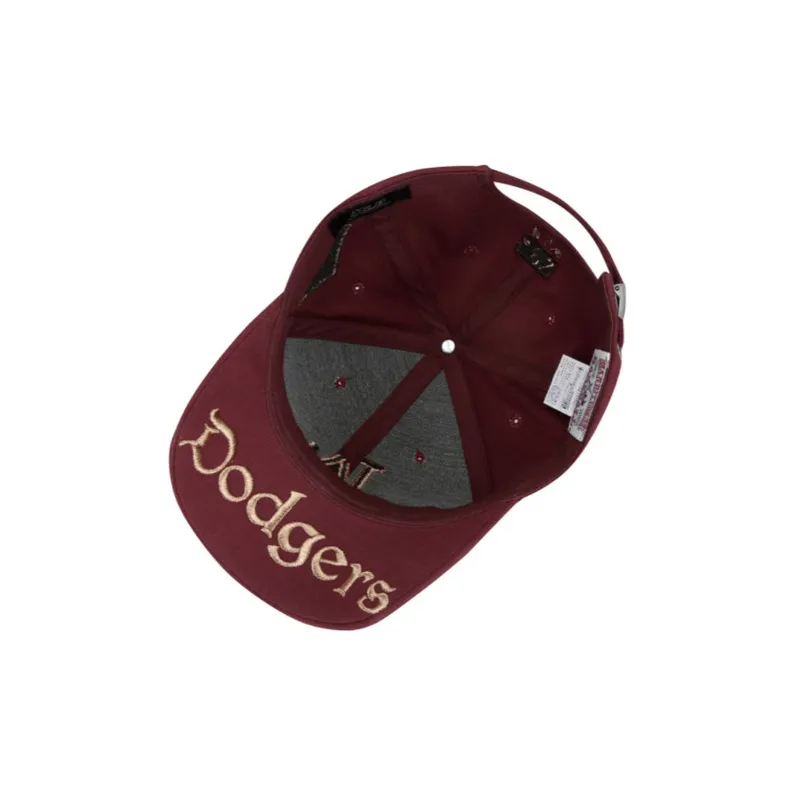 MLB Wool Blend Baseball Caps Unisex Burgundy-5