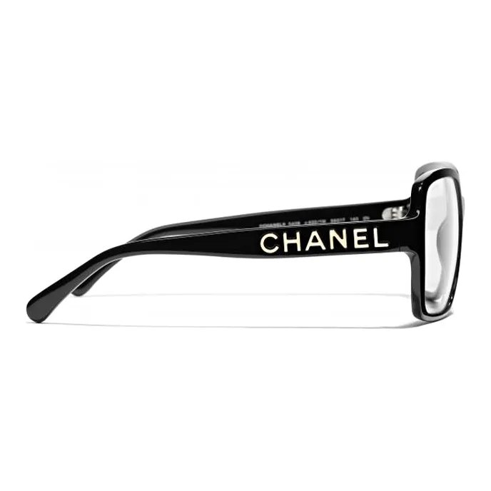 CHANEL Square Sunglasses Women's Black-2