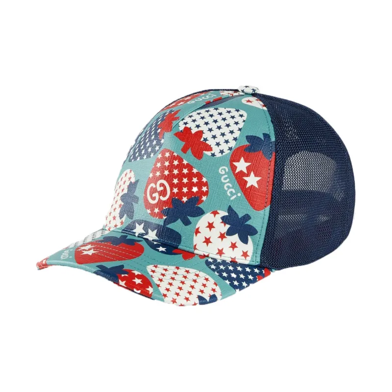 GUCCI Baseball Caps Kids Red Blue-0