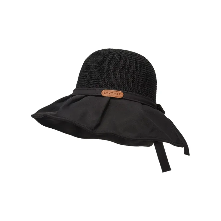 FREE RABBITⅡ Summer Bowknot Bucket Hats Women's-4
