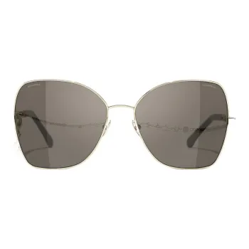 CHANEL Sunglasses Unisex Gold