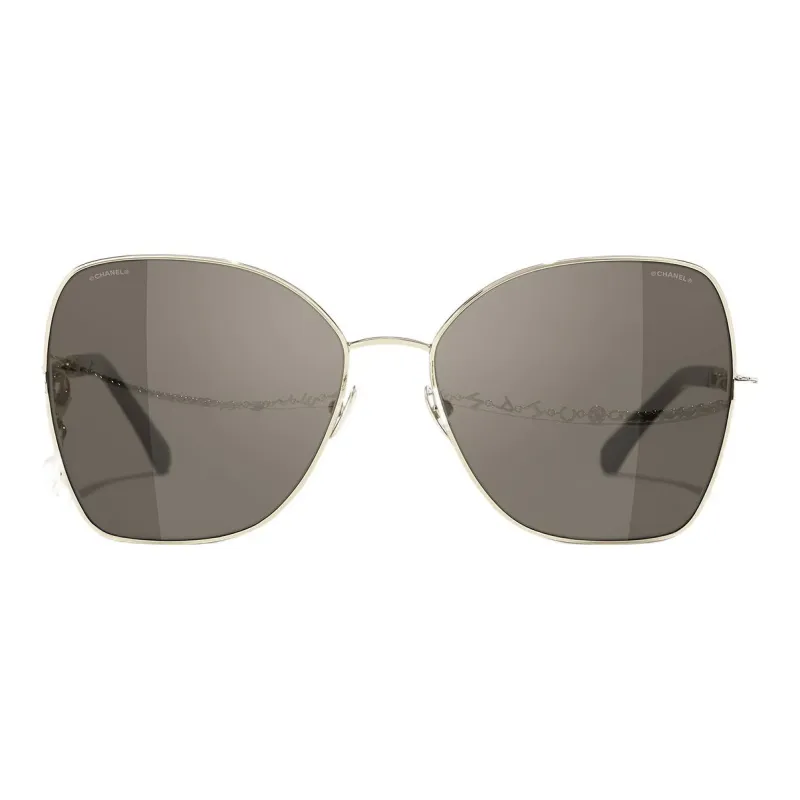 CHANEL Sunglasses Unisex Gold-0