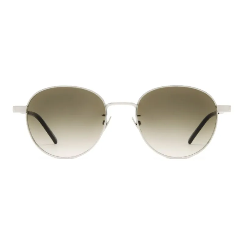 SAINT LAURENT Round Frame Metal Sunglasses-0