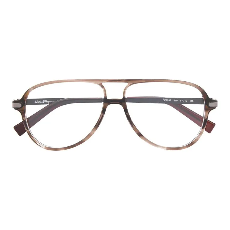 Ferragamo Eyeglass Frames Unisex Brown-5