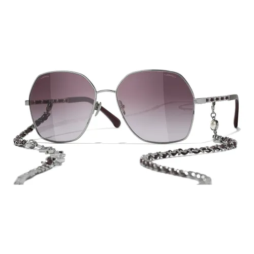 CHANEL Sunglasses Women's Purple