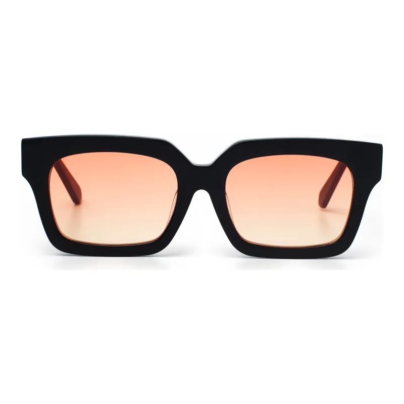 PLASTIC BRAIN Plate Frame Square Sunglasses Unisex-1