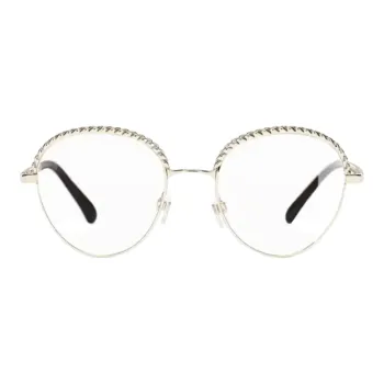 CHANEL Eyeglass Frames Women's Gold