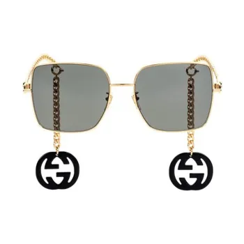 GUCCI Interlocking G Chain Oversized Sunglasses