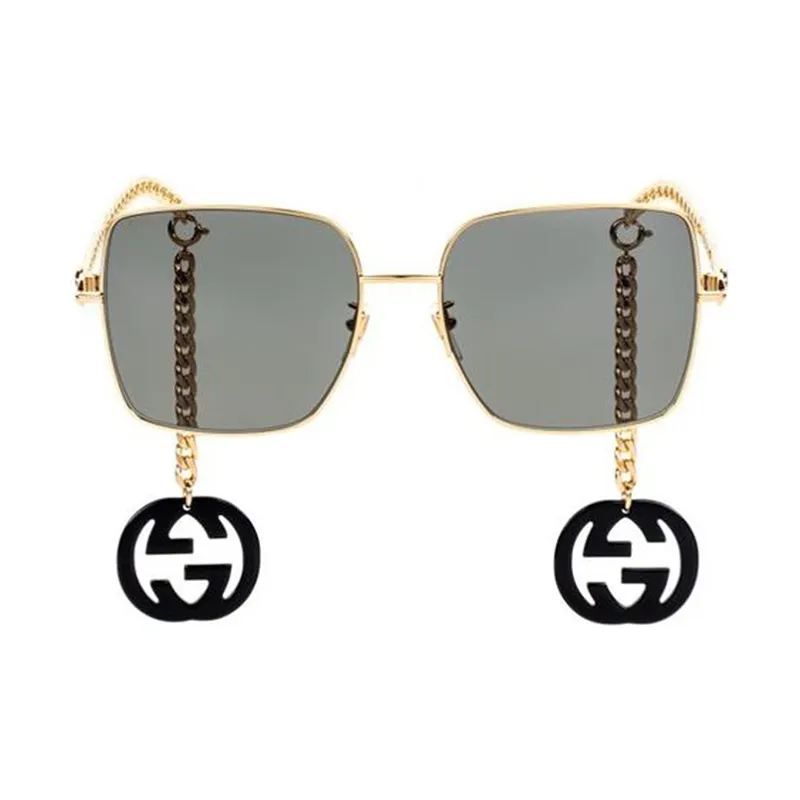 GUCCI Interlocking G Chain Oversized Sunglasses-0