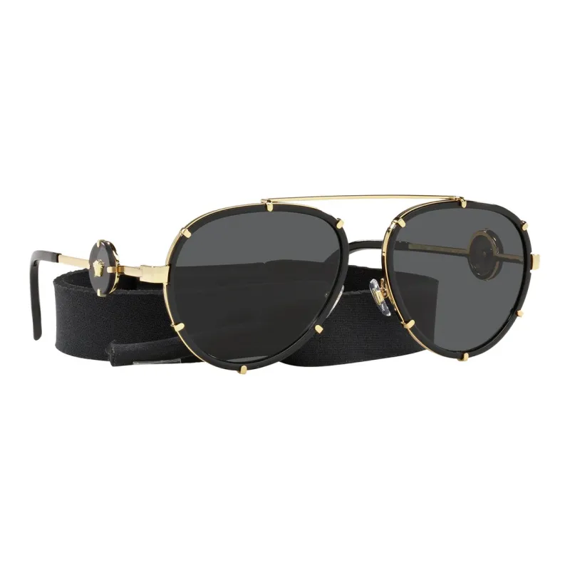 VERSACE Aviator Frame Sunglasses-0