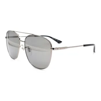 GUCCI Sunglasses Men Silver Gray