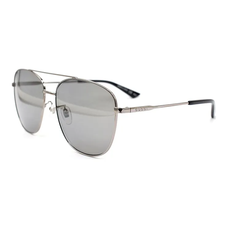 GUCCI Sunglasses Men Silver Gray-0