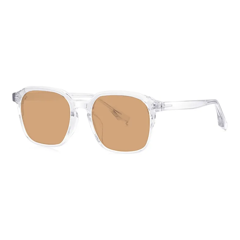MUZU TR/Memory Plastic Square Sunglasses Unisex-3